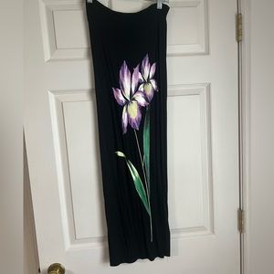 Planet gold small strapless floral dress